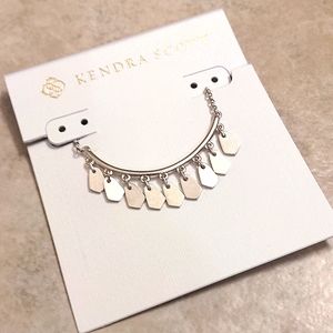 NEW Kendra Scott Sydney Charm Bar Necklace in Silver